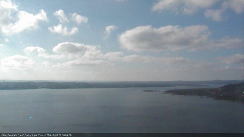 Lake Travis webcam, November 6, 2018 2:35 PM CT
