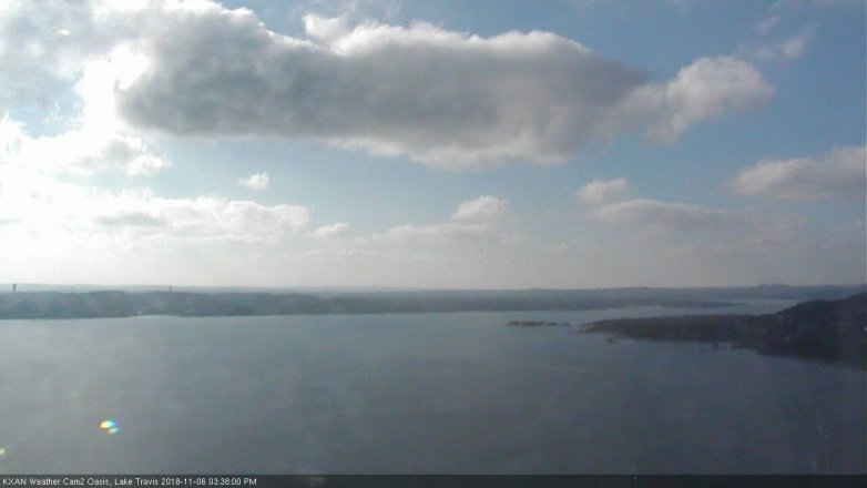 Lake Travis webcam, November 6, 2018 2:40 PM CT