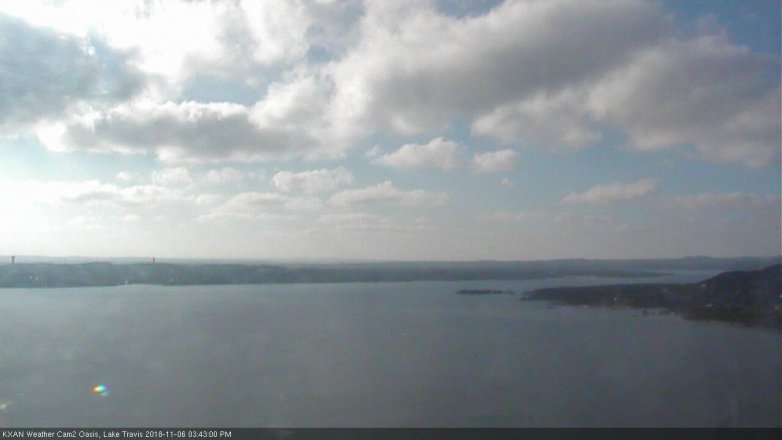 Lake Travis webcam, November 6, 2018 2:45 PM CT