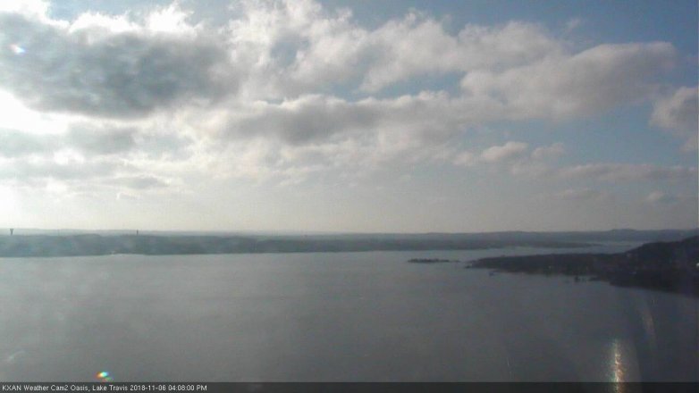 Lake Travis webcam, November 6, 2018 3:10 PM CT