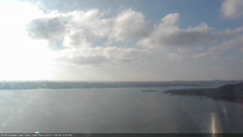 Lake Travis webcam, November 6, 2018 3:15 PM CT