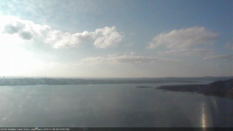 Lake Travis webcam, November 6, 2018 3:20 PM CT