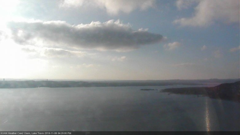 Lake Travis webcam, November 6, 2018 3:30 PM CT