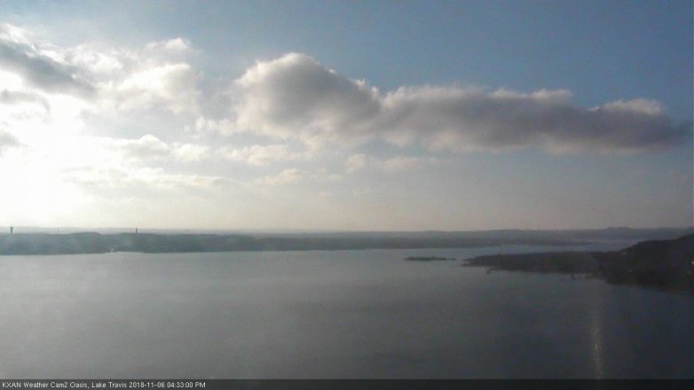 Lake Travis webcam, November 6, 2018 3:35 PM CT