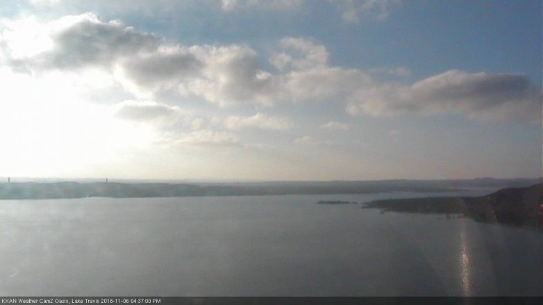 Lake Travis webcam, November 6, 2018 3:40 PM CT
