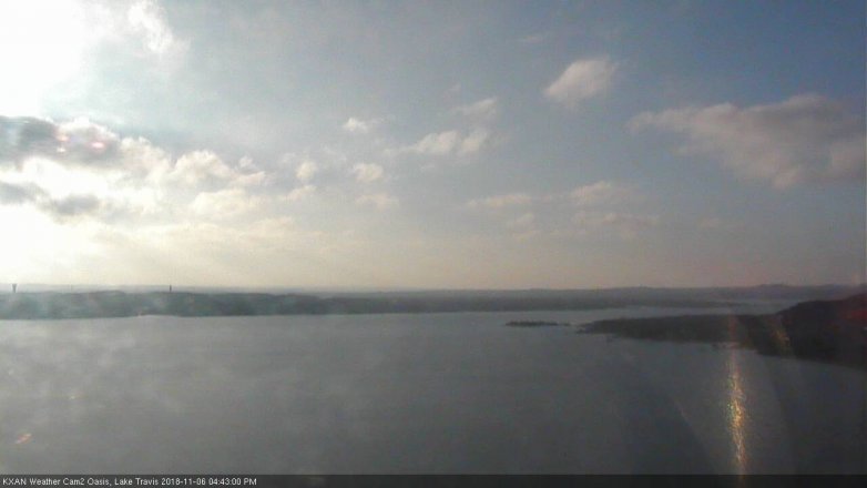 Lake Travis webcam, November 6, 2018 3:45 PM CT