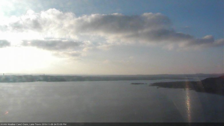 Lake Travis webcam, November 6, 2018 3:55 PM CT