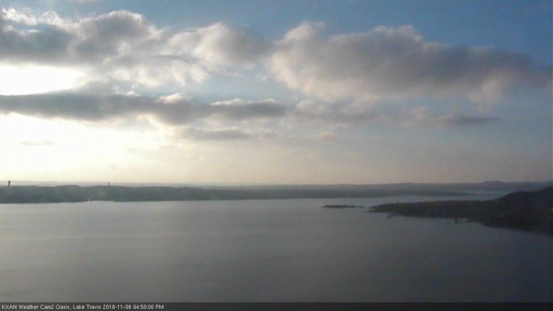 Lake Travis webcam, November 6, 2018 4:00 PM CT
