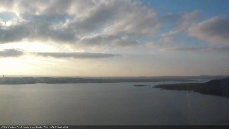 Lake Travis webcam, November 6, 2018 4:10 PM CT