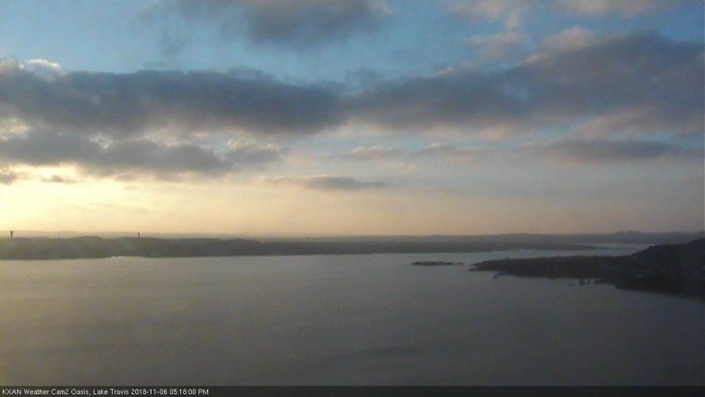 Lake Travis webcam, November 6, 2018 4:20 PM CT