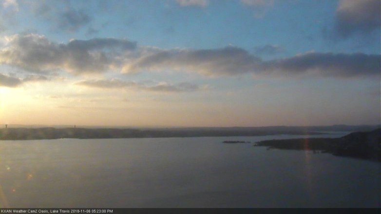 Lake Travis webcam, November 6, 2018 4:25 PM CT
