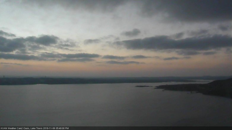 Lake Travis webcam, November 6, 2018 4:50 PM CT