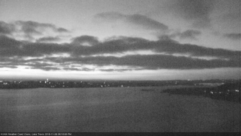 Lake Travis webcam, November 6, 2018 5:20 PM CT