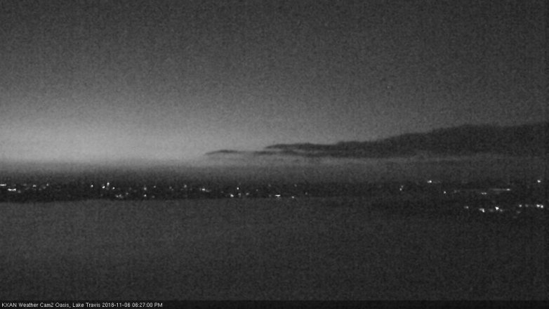 Lake Travis webcam, November 6, 2018 5:30 PM CT