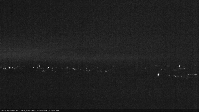 Lake Travis webcam, November 6, 2018 5:40 PM CT