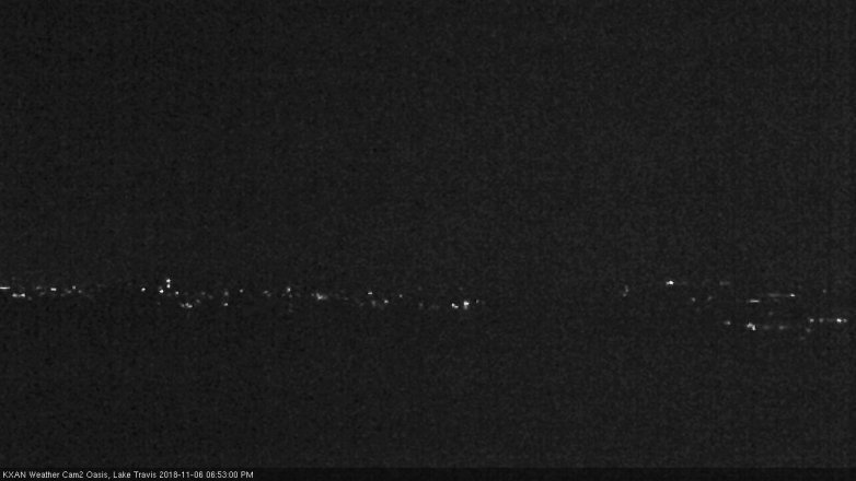 Lake Travis webcam, November 6, 2018 5:55 PM CT