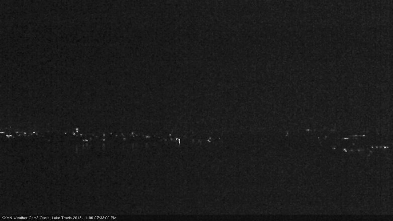 Lake Travis webcam, November 6, 2018 6:35 PM CT