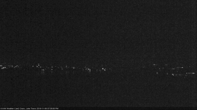 Lake Travis webcam, November 6, 2018 6:40 PM CT