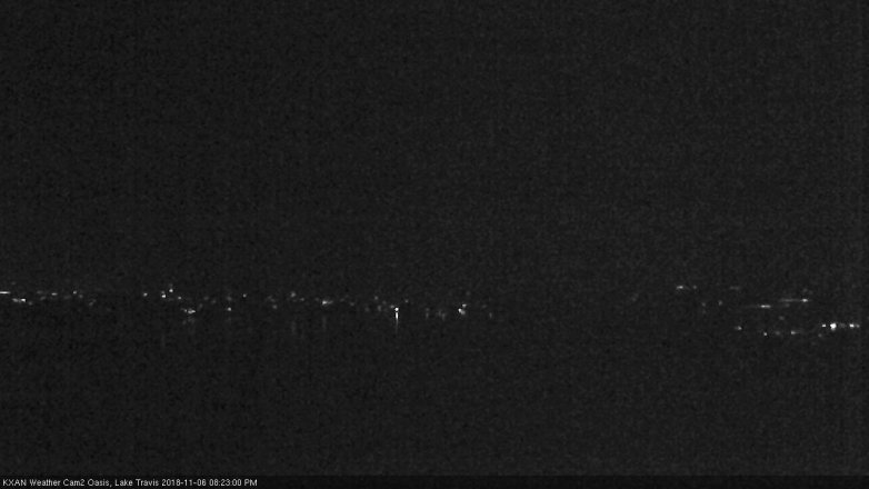 Lake Travis webcam, November 6, 2018 7:25 PM CT