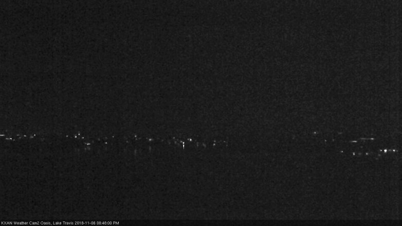 Lake Travis webcam, November 6, 2018 7:50 PM CT