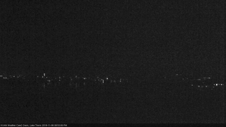 Lake Travis webcam, November 6, 2018 7:55 PM CT