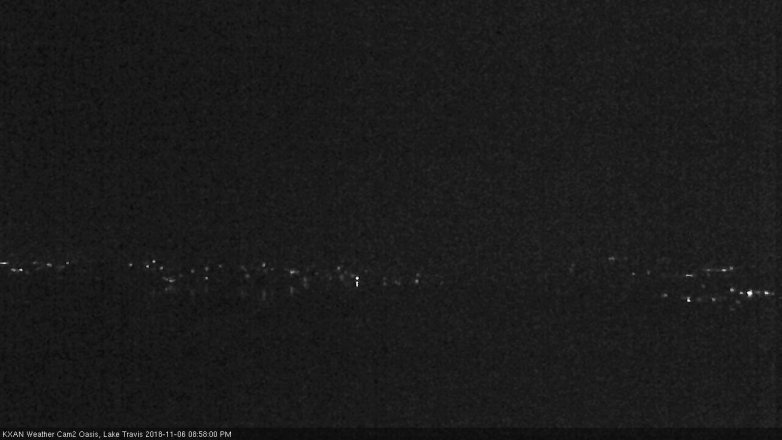 Lake Travis webcam, November 6, 2018 8:00 PM CT