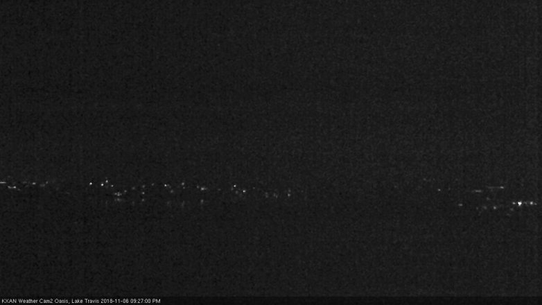 Lake Travis webcam, November 6, 2018 8:30 PM CT