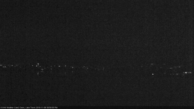 Lake Travis webcam, November 6, 2018 9:00 PM CT