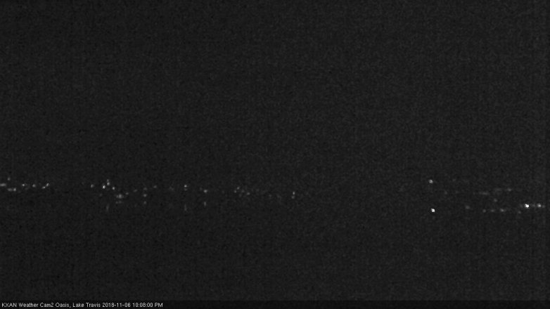 Lake Travis webcam, November 6, 2018 9:10 PM CT