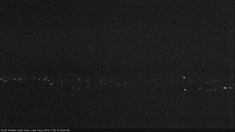 Lake Travis webcam, November 6, 2018 9:20 PM CT