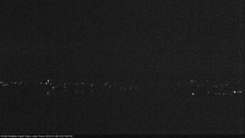 Lake Travis webcam, November 6, 2018 9:30 PM CT
