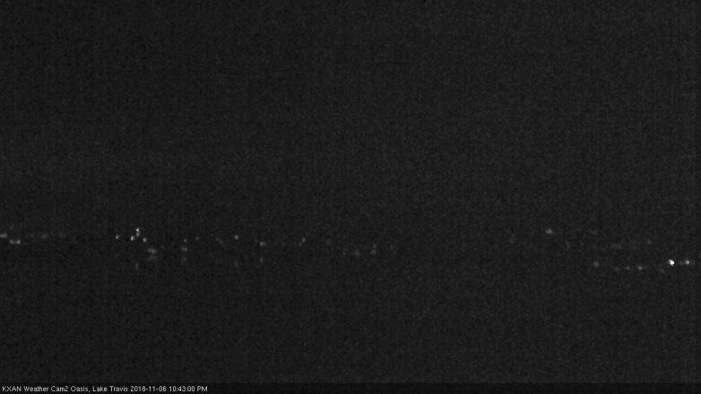 Lake Travis webcam, November 6, 2018 9:45 PM CT