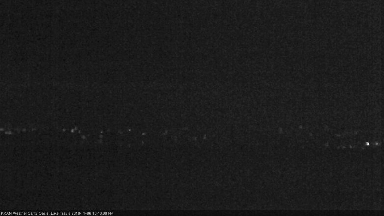 Lake Travis webcam, November 6, 2018 9:50 PM CT
