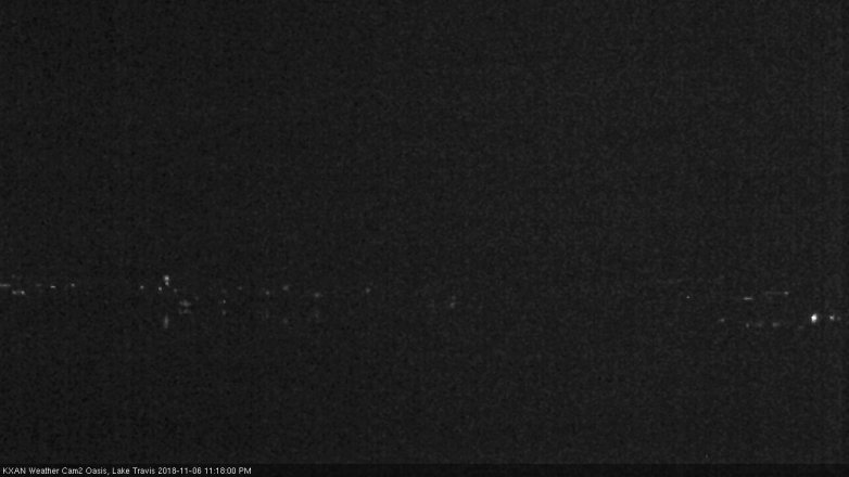 Lake Travis webcam, November 6, 2018 10:20 PM CT