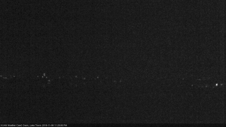Lake Travis webcam, November 6, 2018 10:30 PM CT