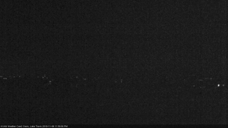 Lake Travis webcam, November 6, 2018 11:00 PM CT