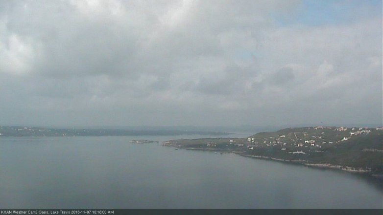 Lake Travis webcam, November 7, 2018 9:20 AM CT