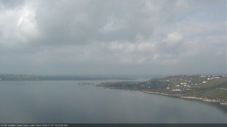 Lake Travis webcam, November 7, 2018 9:25 AM CT