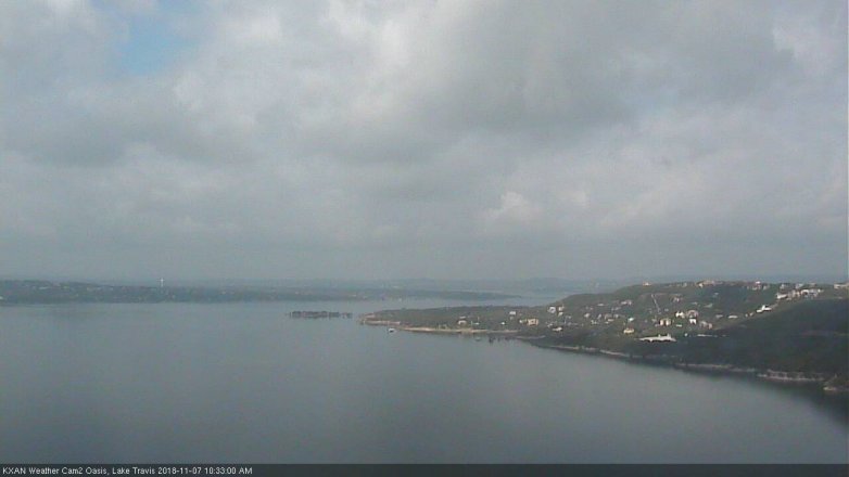 Lake Travis webcam, November 7, 2018 9:35 AM CT
