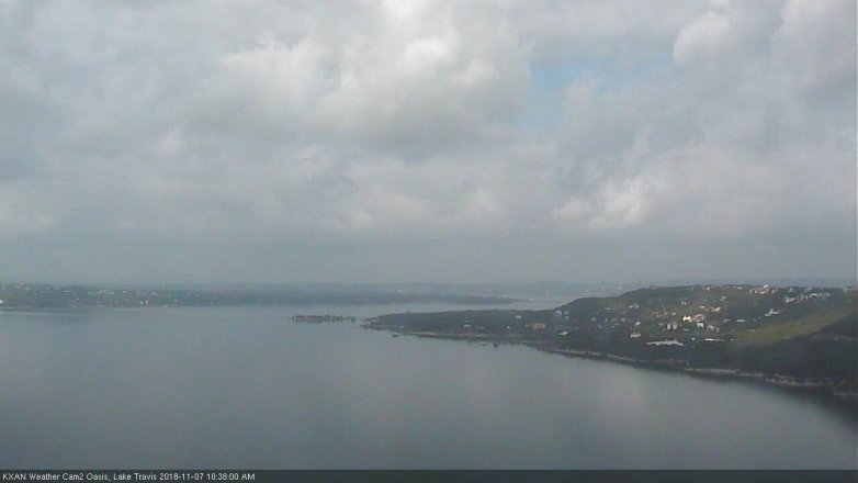 Lake Travis webcam, November 7, 2018 9:40 AM CT