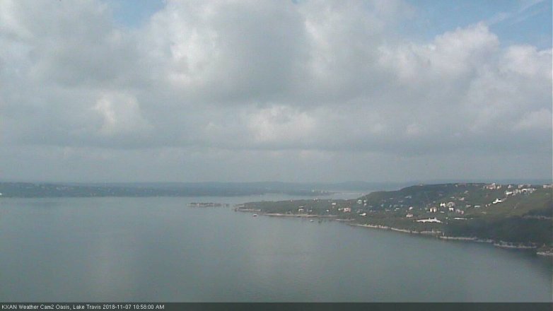 Lake Travis webcam, November 7, 2018 10:00 AM CT