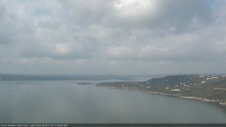 Lake Travis webcam, November 7, 2018 10:05 AM CT