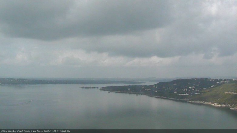 Lake Travis webcam, November 7, 2018 10:20 AM CT