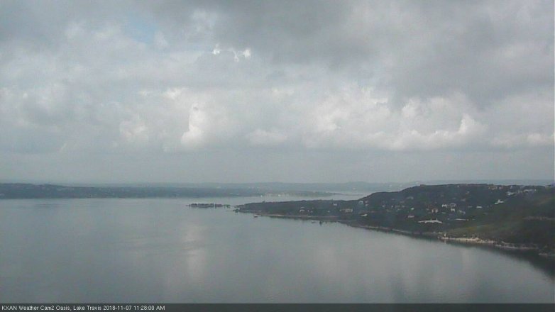 Lake Travis webcam, November 7, 2018 10:30 AM CT
