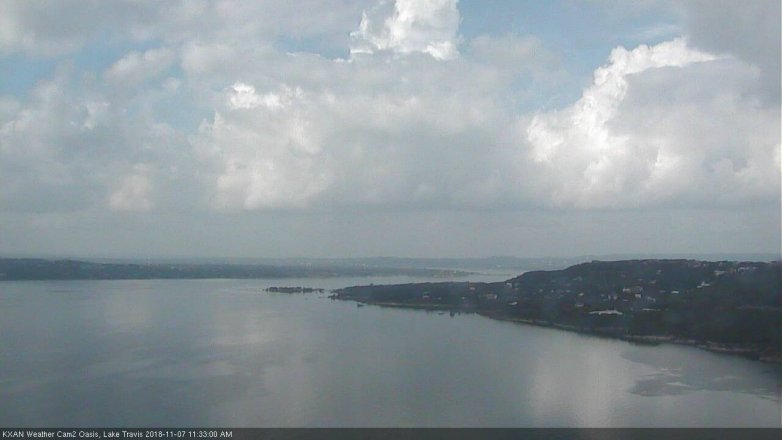 Lake Travis webcam, November 7, 2018 10:35 AM CT
