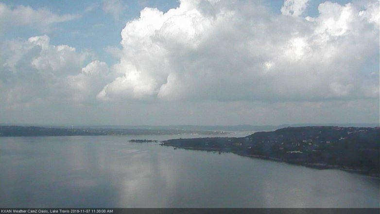 Lake Travis webcam, November 7, 2018 10:40 AM CT