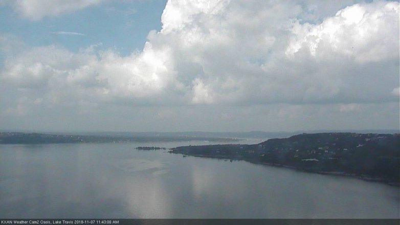 Lake Travis webcam, November 7, 2018 10:45 AM CT