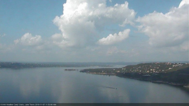 Lake Travis webcam, November 7, 2018 10:55 AM CT