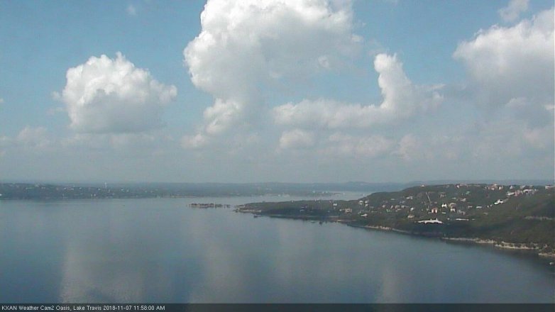 Lake Travis webcam, November 7, 2018 11:00 AM CT