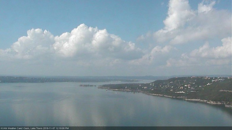 Lake Travis webcam, November 7, 2018 11:20 AM CT